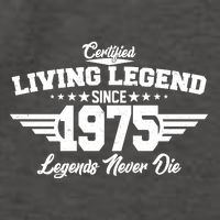 Certified Living Legend Since 1975 Legends Never Die 50th Birthday Vector Backpack