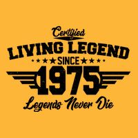 Certified Living Legend Since 1975 Legends Never Die 50th Birthday Performance Shirt
