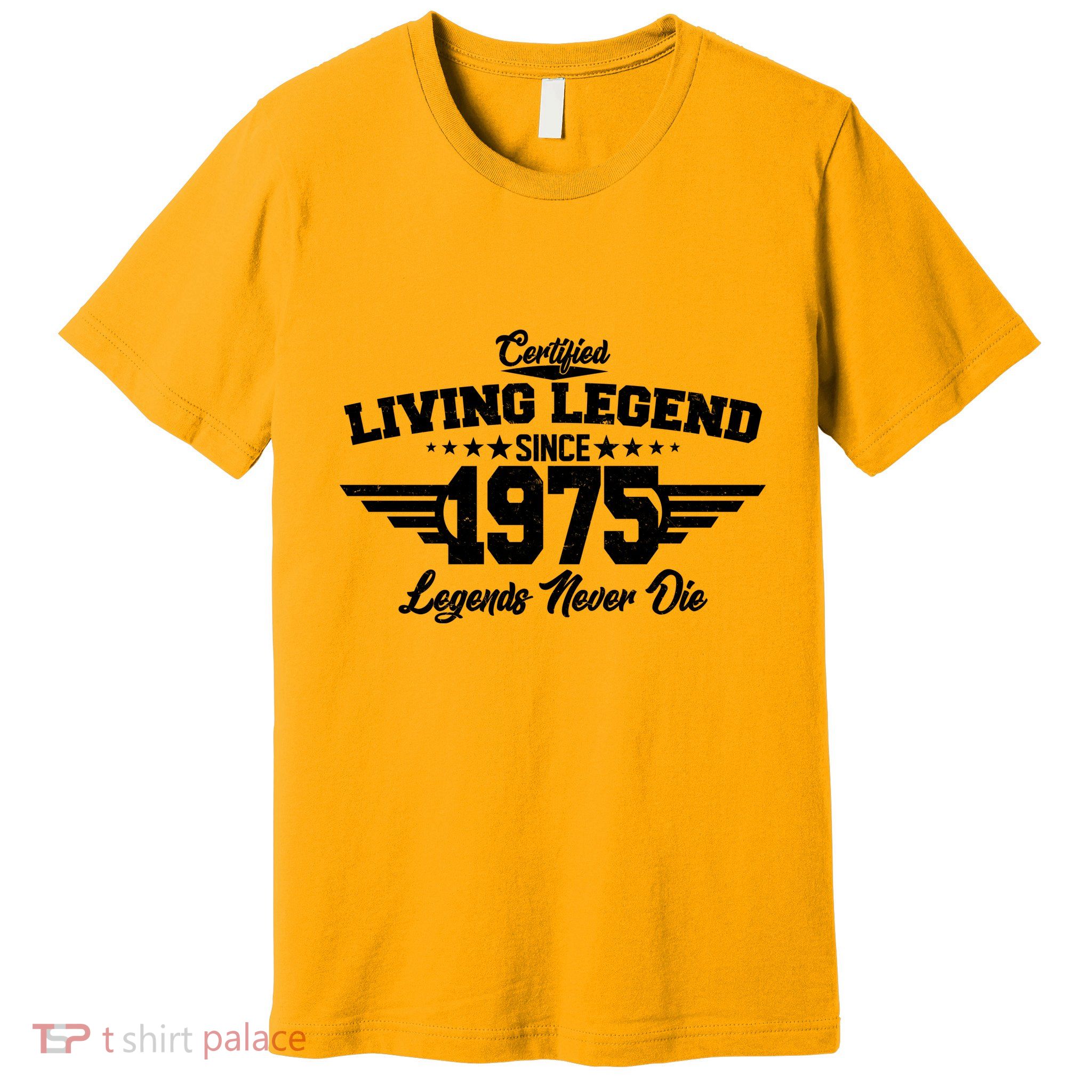 Certified Living Legend Since 1975 Legends Never Die 50th Birthday Premium T-Shirt