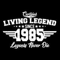 Certified Living Legend Since 1985 Legends Never Die 40th Birthday Apron