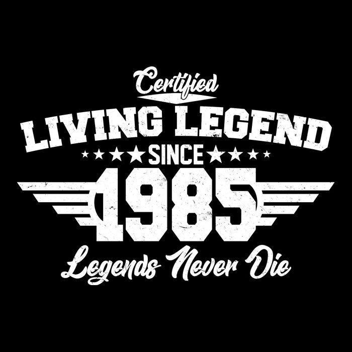 Certified Living Legend Since 1985 Legends Never Die 40th Birthday Apron