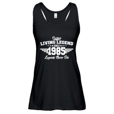 Certified Living Legend Since 1985 Legends Never Die 40th Birthday Ladies Essential Flowy Tank