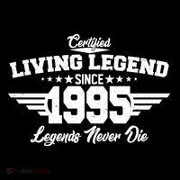 Certified Living Legend Since 1995 Legends Never Die 30th Birthday Women's V-Neck T-Shirt