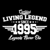 Certified Living Legend Since 1995 Legends Never Die 30th Birthday Zip Tote Bag