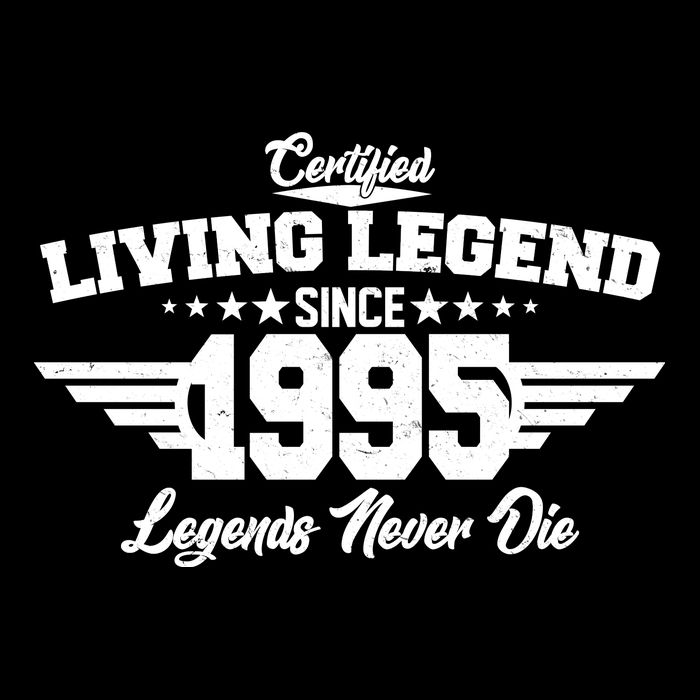 Certified Living Legend Since 1995 Legends Never Die 30th Birthday Zip Tote Bag