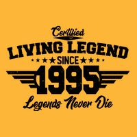 Certified Living Legend Since 1995 Legends Never Die 30th Birthday Cooling Performance Crew T-Shirt