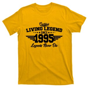 Certified Living Legend Since 1995 Legends Never Die 30th Birthday T-Shirt