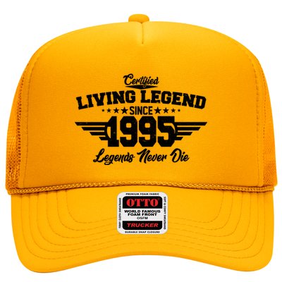 Certified Living Legend Since 1995 Legends Never Die 30th Birthday Trucker Hat
