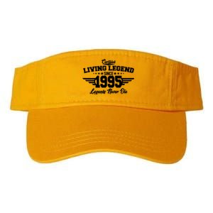 Certified Living Legend Since 1995 Legends Never Die 30th Birthday Valucap Bio-Washed Visor