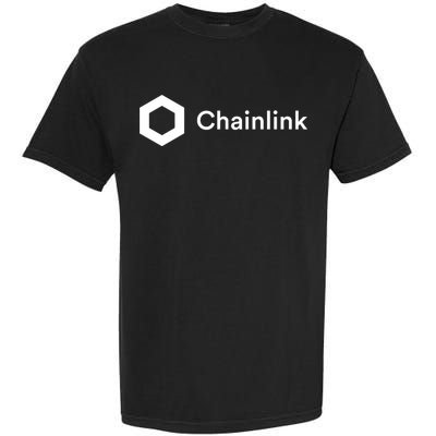 Chainlink LINK Logo, Chainlink Crypto Logo Blockchain DeFi Garment-Dyed Heavyweight T-Shirt
