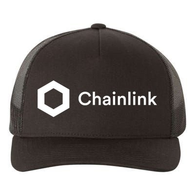 Chainlink LINK Logo, Chainlink Crypto Logo Blockchain DeFi Yupoong Adult 5-Panel Trucker Hat