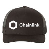 Chainlink LINK Logo, Chainlink Crypto Logo Blockchain DeFi Yupoong Adult 5-Panel Trucker Hat