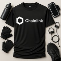 Chainlink LINK Logo, Chainlink Crypto Logo Blockchain DeFi Performance Shirt