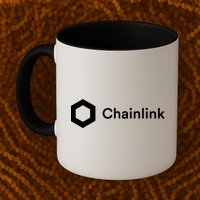 Chainlink LINK Logo, Chainlink Crypto Logo Blockchain DeFi Mug