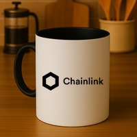 Chainlink LINK Logo, Chainlink Crypto Logo Blockchain DeFi Mug