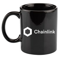 Chainlink LINK Logo, Chainlink Crypto Logo Blockchain DeFi 11oz C Handle Ceramic Mug