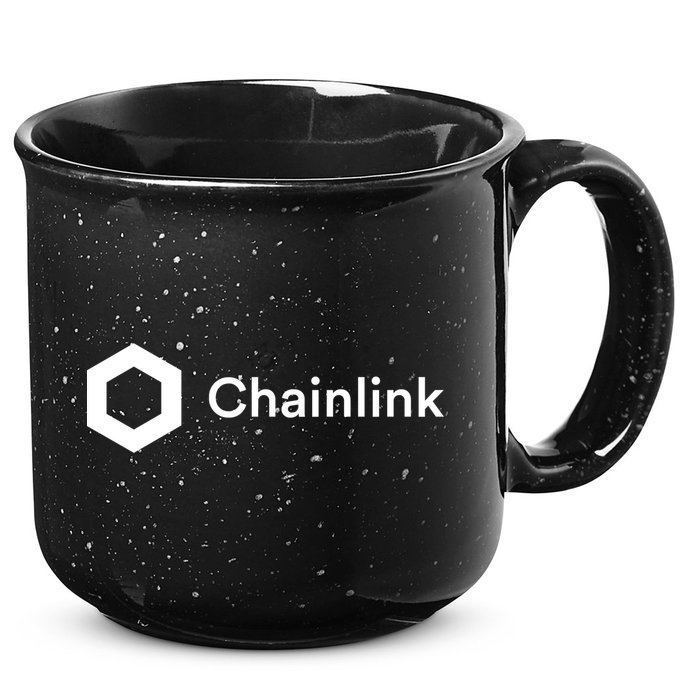Chainlink LINK Logo, Chainlink Crypto Logo Blockchain DeFi 15oz Campfire Ceramic Mug