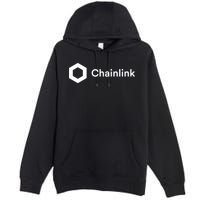 Chainlink LINK Logo, Chainlink Crypto Logo Blockchain DeFi Premium Pullover Hoodie