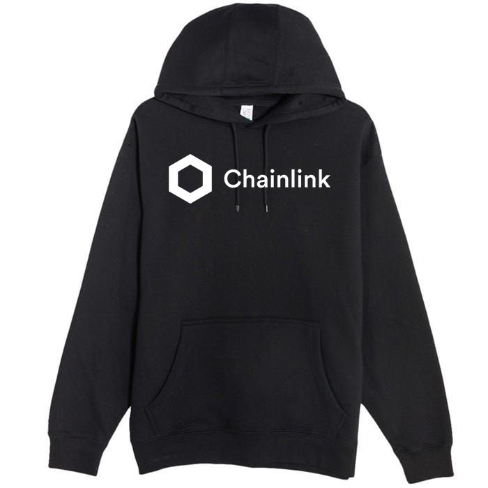 Chainlink LINK Logo, Chainlink Crypto Logo Blockchain DeFi Premium Pullover Hoodie