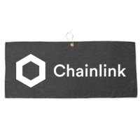 Chainlink LINK Logo, Chainlink Crypto Logo Blockchain DeFi Large Microfiber Waffle Golf Towel