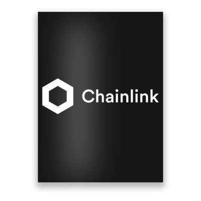 Chainlink LINK Logo, Chainlink Crypto Logo Blockchain DeFi Poster