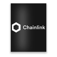 Chainlink LINK Logo, Chainlink Crypto Logo Blockchain DeFi Poster