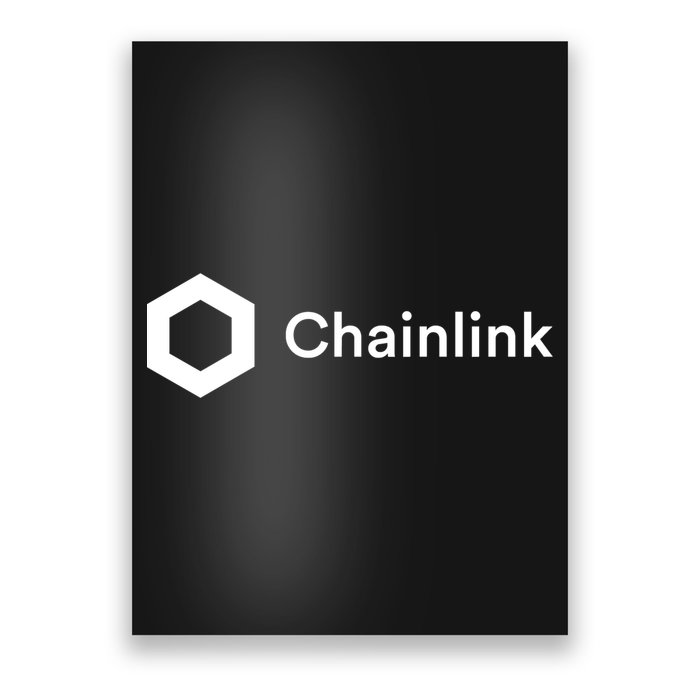Chainlink LINK Logo, Chainlink Crypto Logo Blockchain DeFi Poster