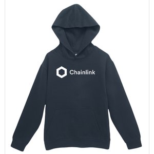 Chainlink LINK Logo, Chainlink Crypto Logo Blockchain DeFi Urban Pullover Hoodie