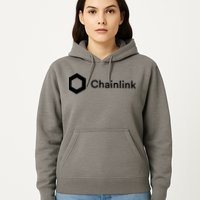 Chainlink LINK Logo, Chainlink Crypto Logo Blockchain DeFi Hoodie