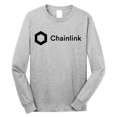 Chainlink LINK Logo, Chainlink Crypto Logo Blockchain DeFi Long Sleeve Shirt