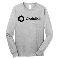 Chainlink LINK Logo, Chainlink Crypto Logo Blockchain DeFi Long Sleeve Shirt