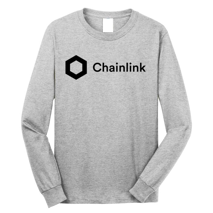 Chainlink LINK Logo, Chainlink Crypto Logo Blockchain DeFi Long Sleeve Shirt