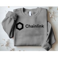 Chainlink LINK Logo, Chainlink Crypto Logo Blockchain DeFi Sweatshirt