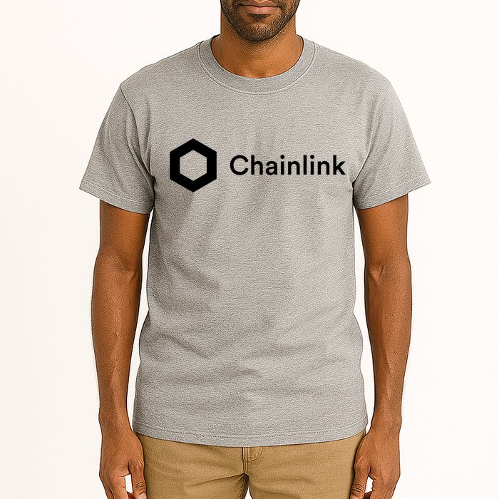Chainlink LINK Logo, Chainlink Crypto Logo Blockchain DeFi Tall T-Shirt