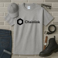 Chainlink LINK Logo, Chainlink Crypto Logo Blockchain DeFi Tall T-Shirt