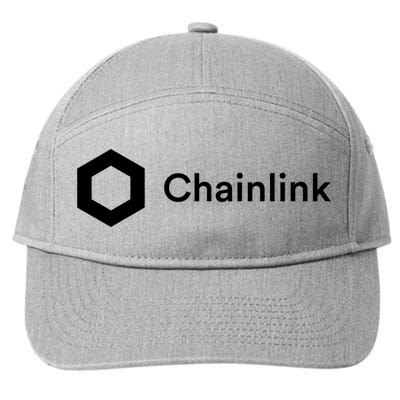 Chainlink LINK Logo, Chainlink Crypto Logo Blockchain DeFi 7-Panel Snapback Hat