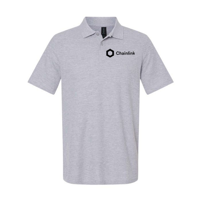 Chainlink LINK Logo, Chainlink Crypto Logo Blockchain DeFi Softstyle Adult Sport Polo