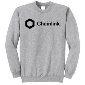 Chainlink LINK Logo, Chainlink Crypto Logo Blockchain DeFi Tall Sweatshirt