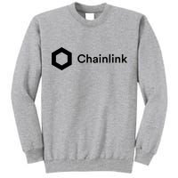 Chainlink LINK Logo, Chainlink Crypto Logo Blockchain DeFi Tall Sweatshirt