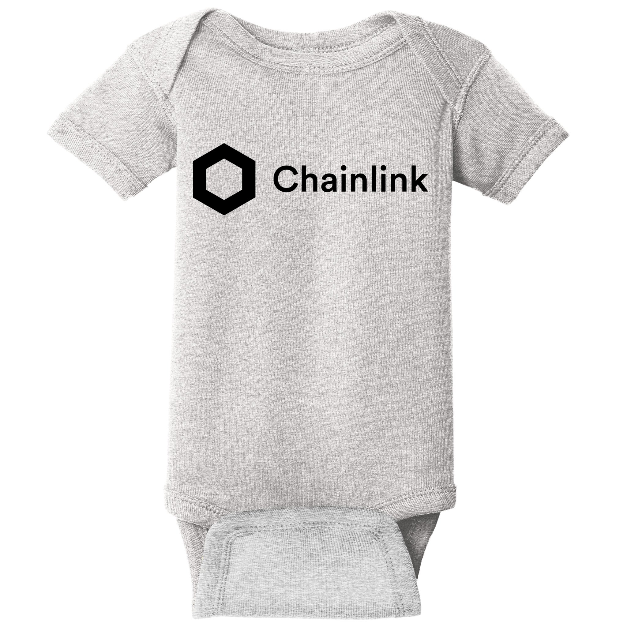 Chainlink LINK Logo, Chainlink Crypto Logo Blockchain DeFi Baby Bodysuit