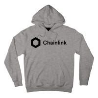 Chainlink LINK Logo, Chainlink Crypto Logo Blockchain DeFi Tall Hoodie