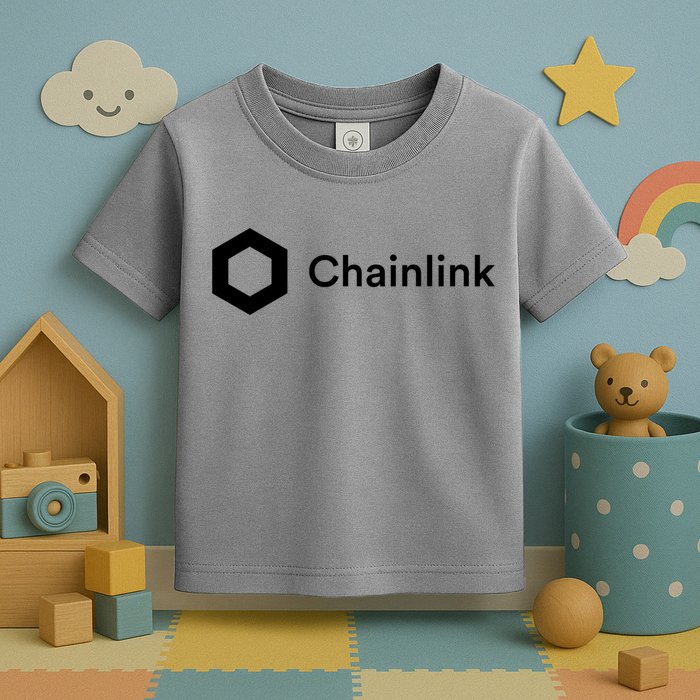 Chainlink LINK Logo, Chainlink Crypto Logo Blockchain DeFi Toddler T-Shirt