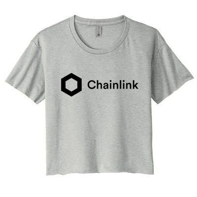 Chainlink LINK Logo, Chainlink Crypto Logo Blockchain DeFi Crop Top
