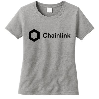 Chainlink LINK Logo, Chainlink Crypto Logo Blockchain DeFi Womens T-Shirt