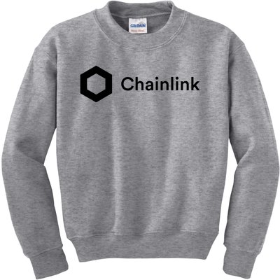 Chainlink LINK Logo, Chainlink Crypto Logo Blockchain DeFi Kids Sweatshirt