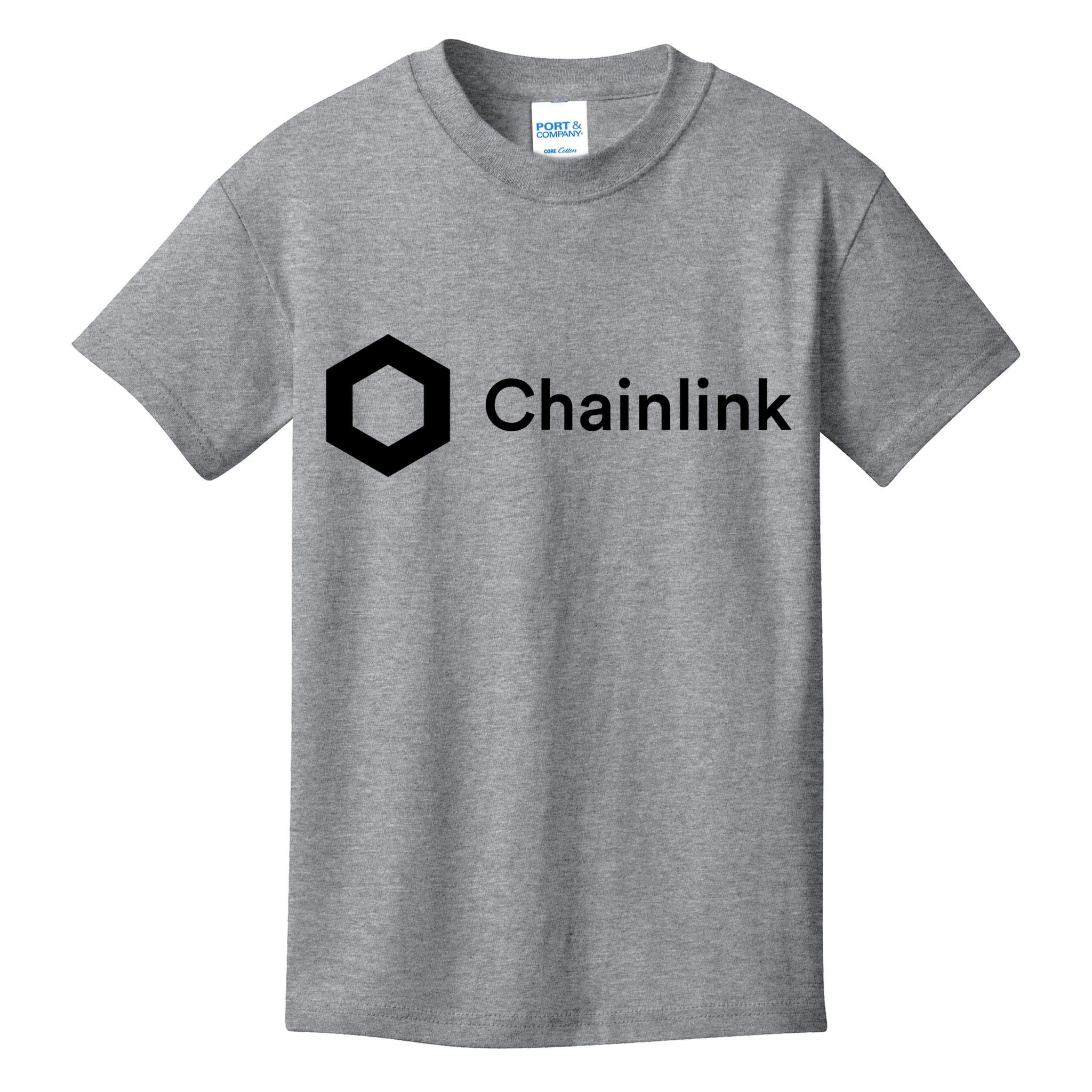 Chainlink LINK Logo, Chainlink Crypto Logo Blockchain DeFi Kids T-Shirt