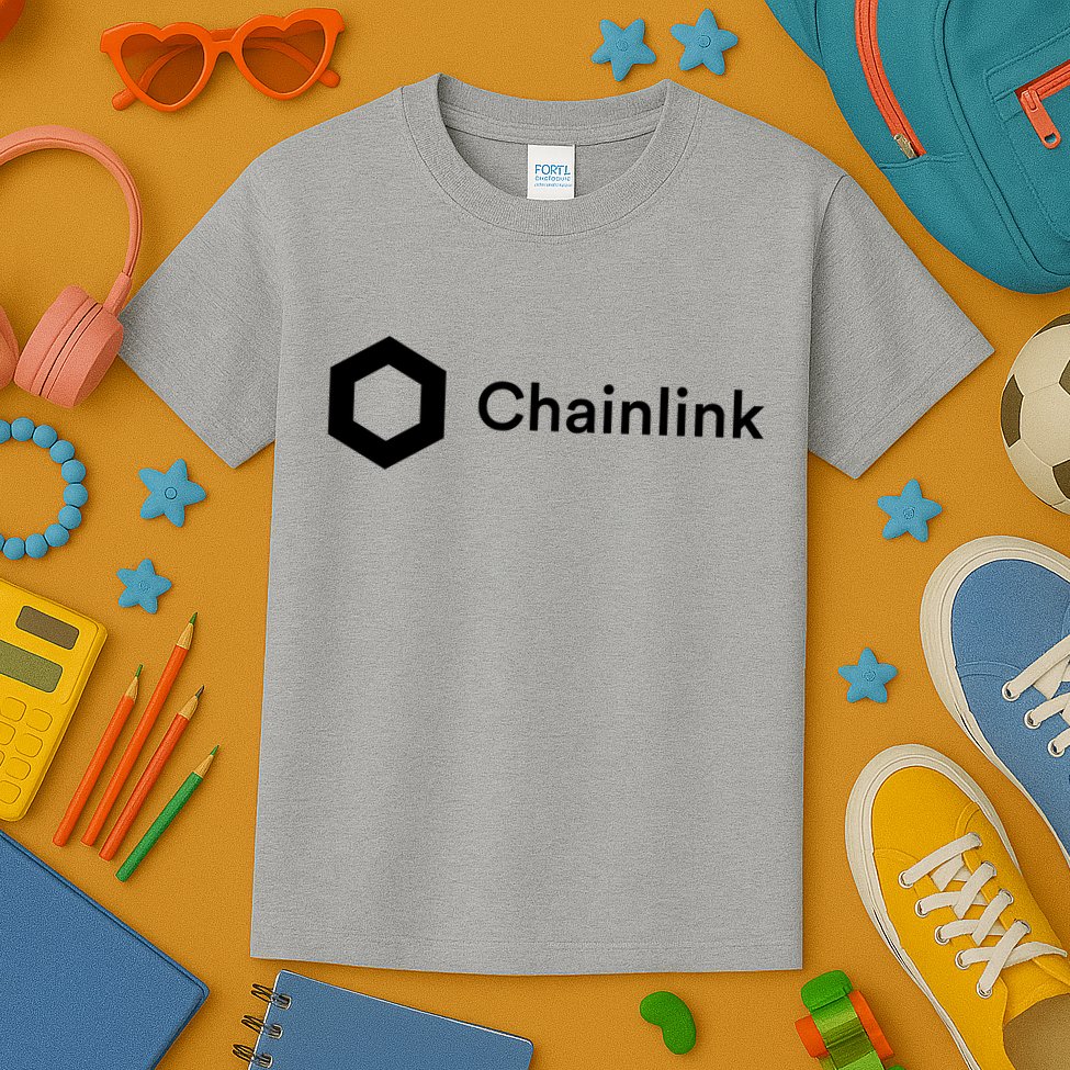 Chainlink LINK Logo, Chainlink Crypto Logo Blockchain DeFi Kids T-Shirt