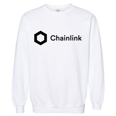 Chainlink LINK Logo, Chainlink Crypto Logo Blockchain DeFi Garment-Dyed Sweatshirt
