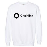Chainlink LINK Logo, Chainlink Crypto Logo Blockchain DeFi Garment-Dyed Sweatshirt