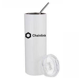 Chainlink LINK Logo, Chainlink Crypto Logo Blockchain DeFi Stainless Steel Tumbler